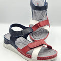 Tricolor Glide Velcro Sandals by HUMANIC