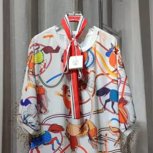 Equestrian Muse Printed Dress