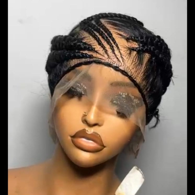 Wig (Royal Spiral Cornrow Bun)