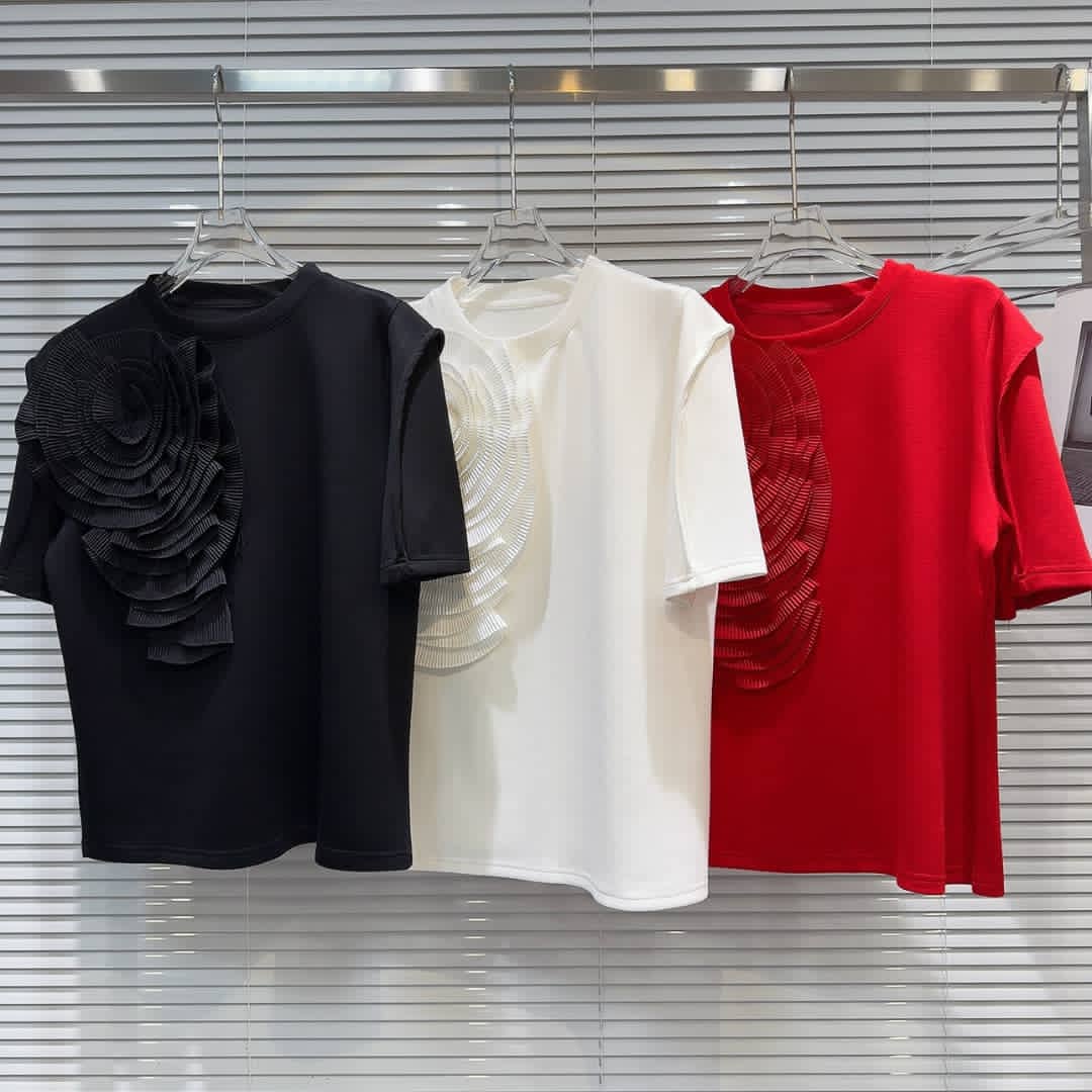 Petal Pop Shoulder Tee Trio