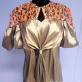 Bronze Lace Luxe Blouse