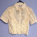 Ivory Ruffle Charm Blouse