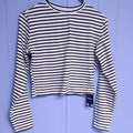 MonoStripe Crop Tee by Mino