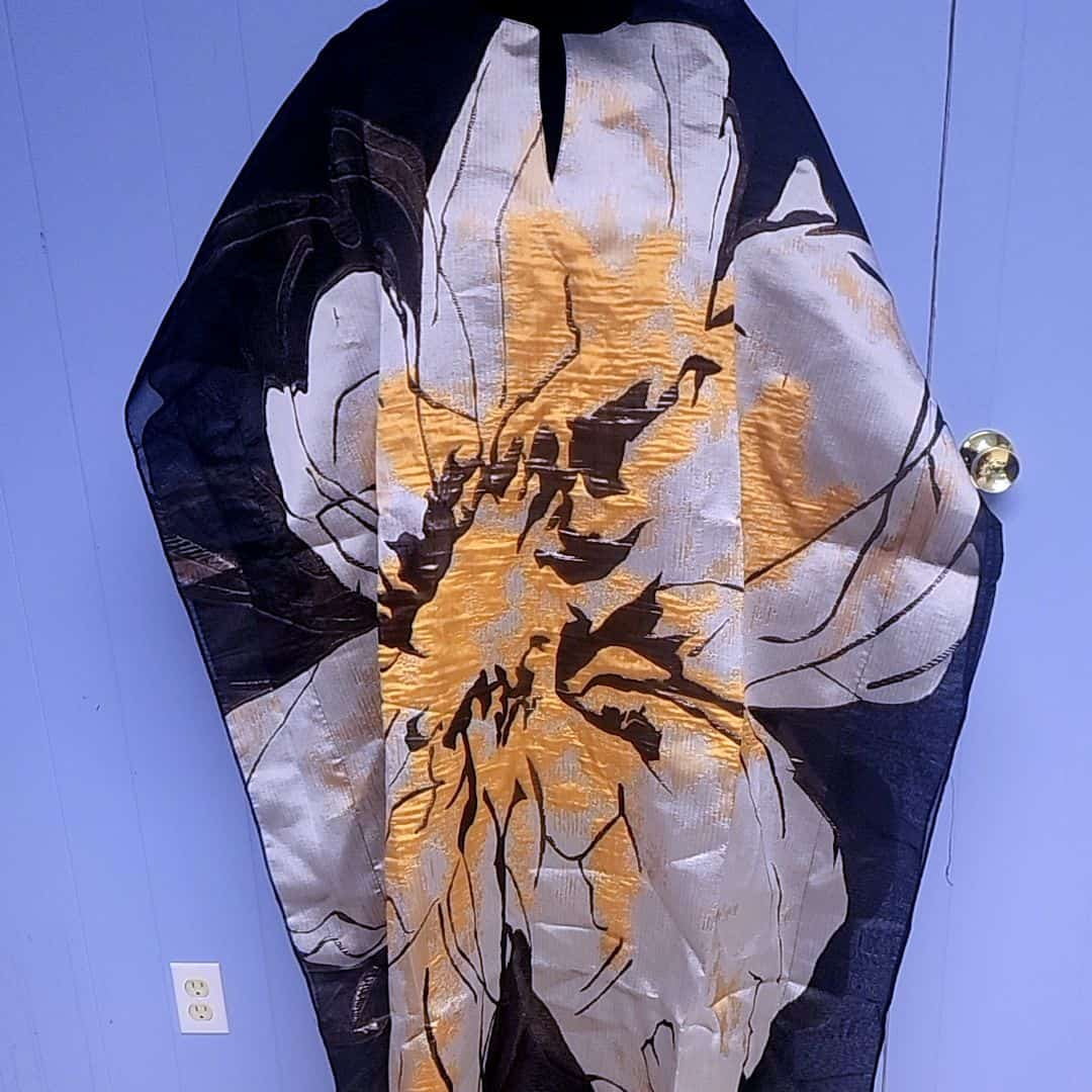 Golden Petal Flow Kaftan