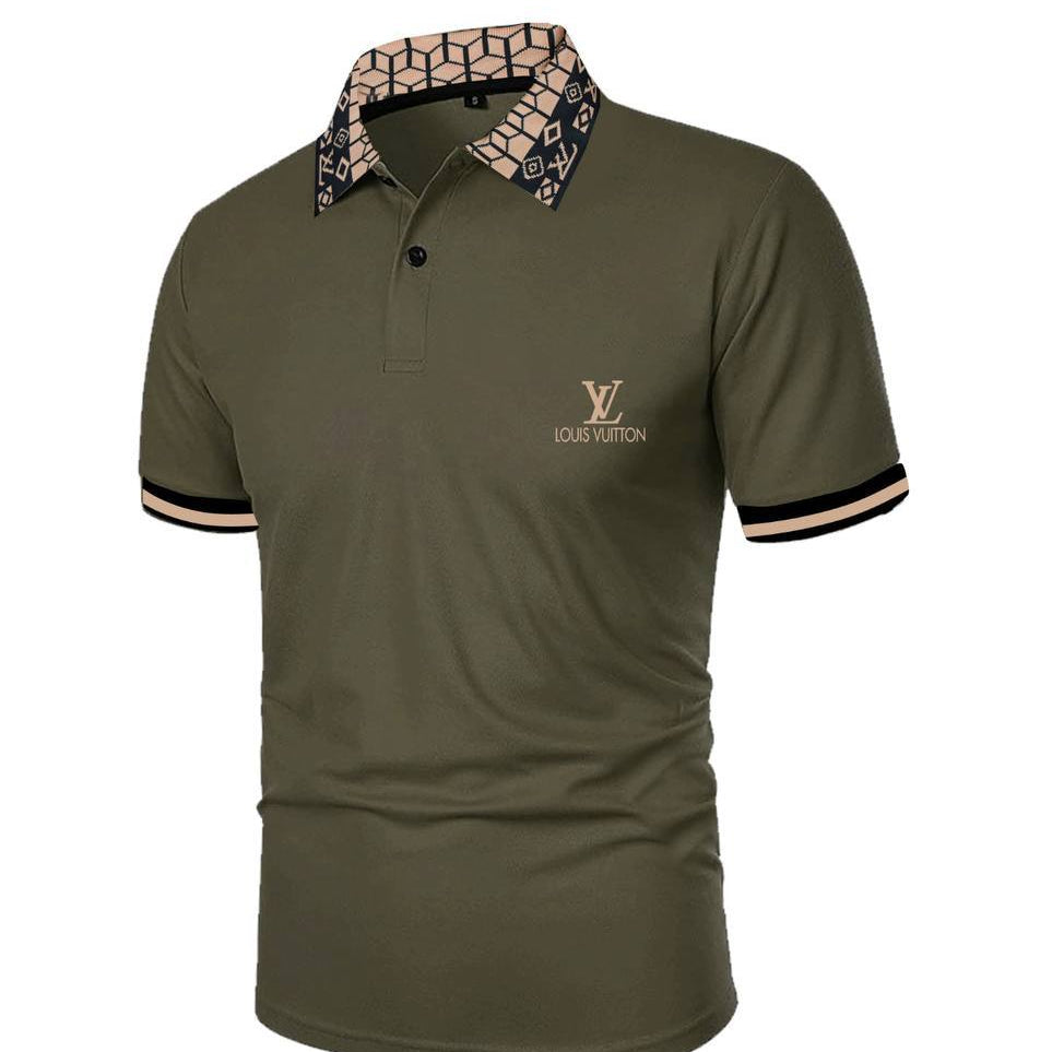 LV GeoMonogram Polo in Olive