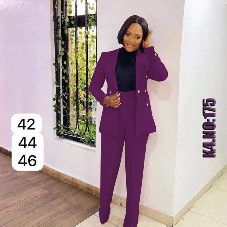 Royal Violet Power Suit