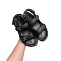 Chain Luxe Leather Sandals