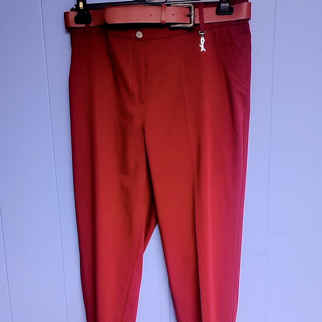 Mustard Luxe Faux-Leather Pants